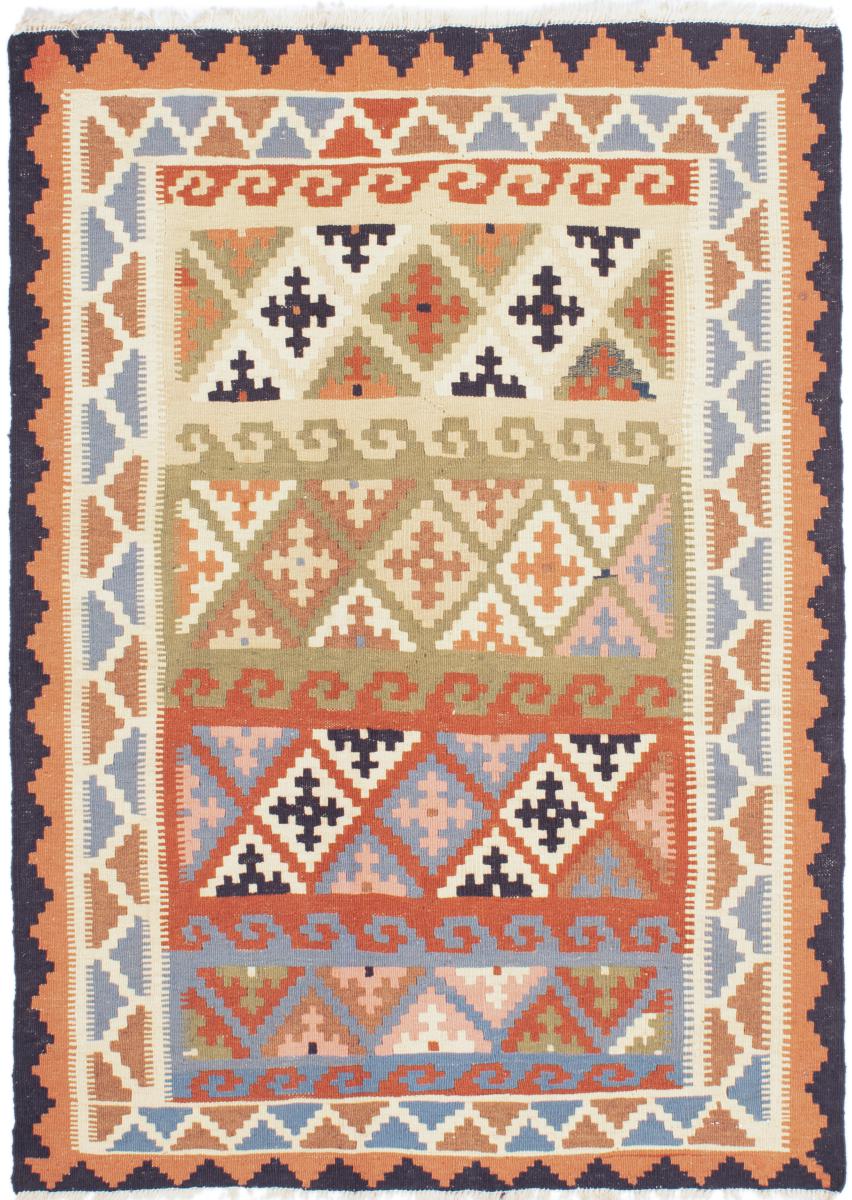 Tapete persa Kilim Fars 4'8"x3'3" 4'8"x3'3", Tapete persa Tecido à mão