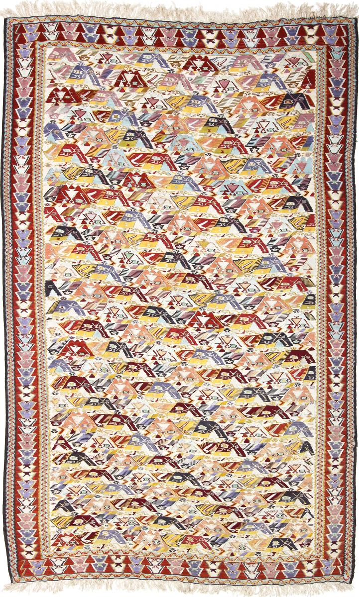 Tapis persan Kilim Senneh 8'5"x5'3" 8'5"x5'3", Tapis persan Noué à la main