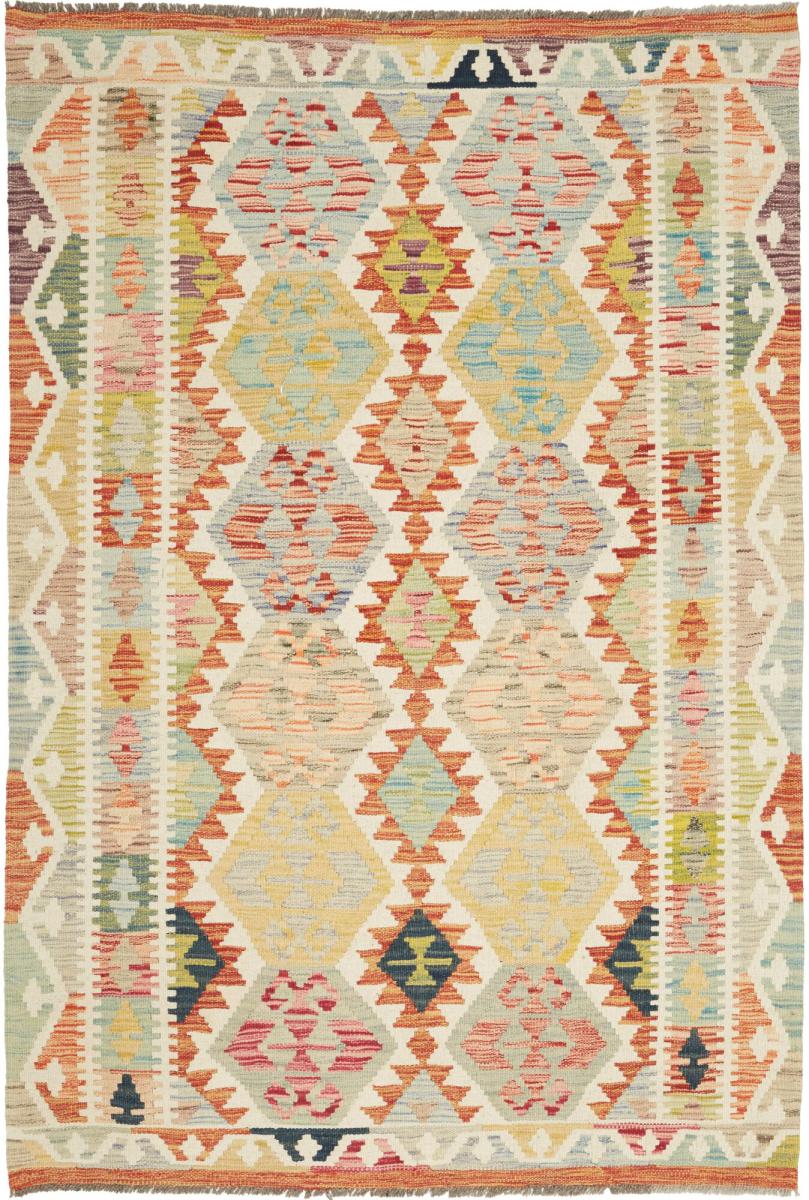 Afghan rug Kilim Afghan 6'1"x4'0" 6'1"x4'0", Persian Rug Woven by hand