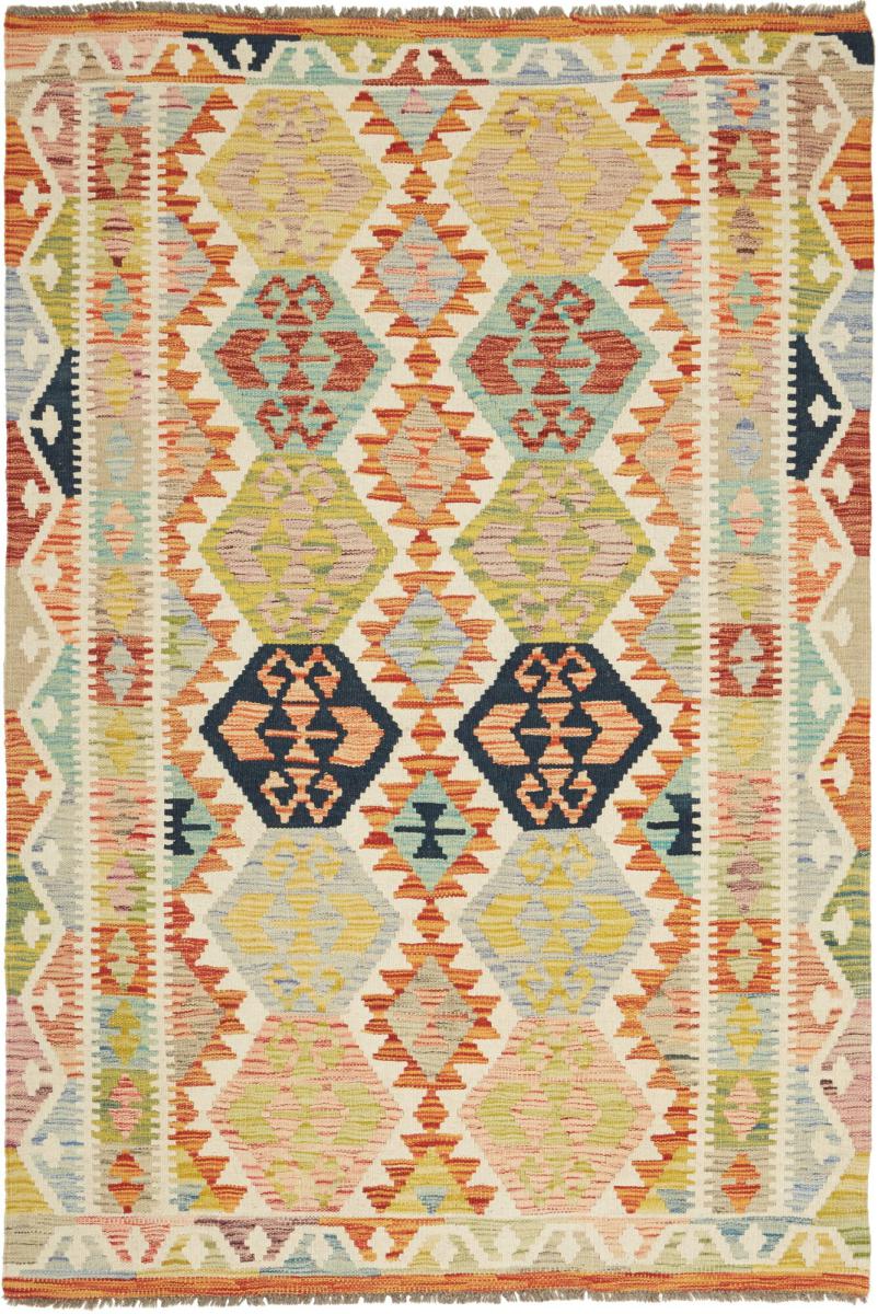 Tapis afghan Kilim Afghan 185x122 185x122, Tapis persan Tissé à la main