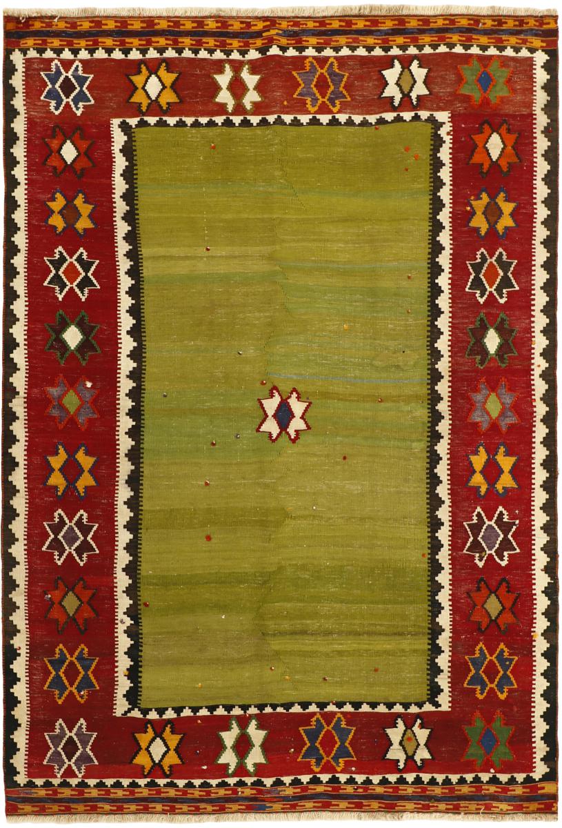 Persian Rug Kilim Fars Heritage 7'10"x5'5" 7'10"x5'5", Persian Rug Woven by hand