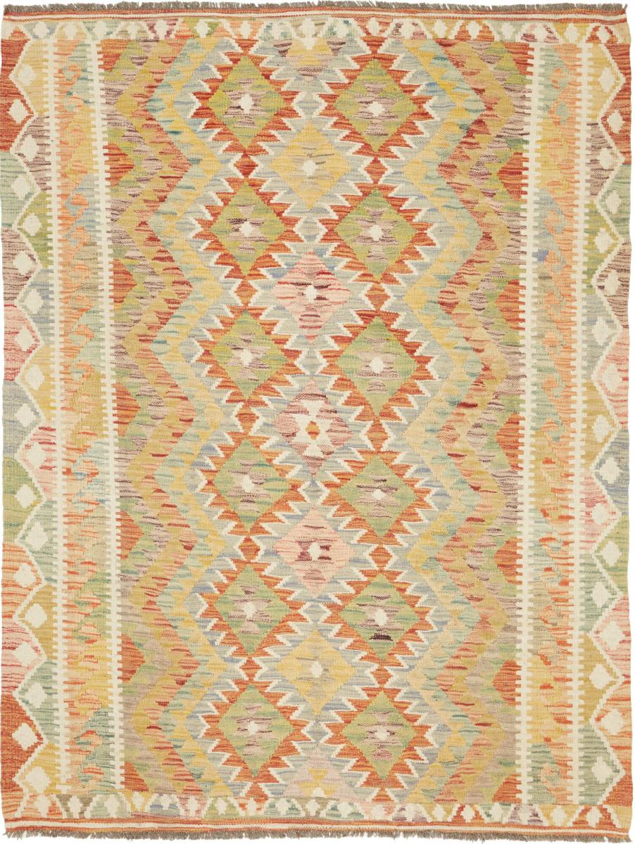 Afghan rug Kilim Afghan 5'9"x4'4" 5'9"x4'4", Persian Rug Woven by hand