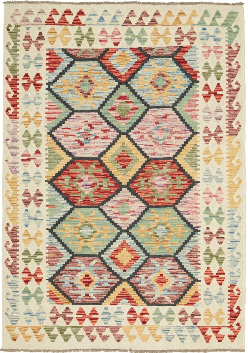 Tapis afghan Kilim Afghan 180x128 180x128, Tapis persan Tissé à la main