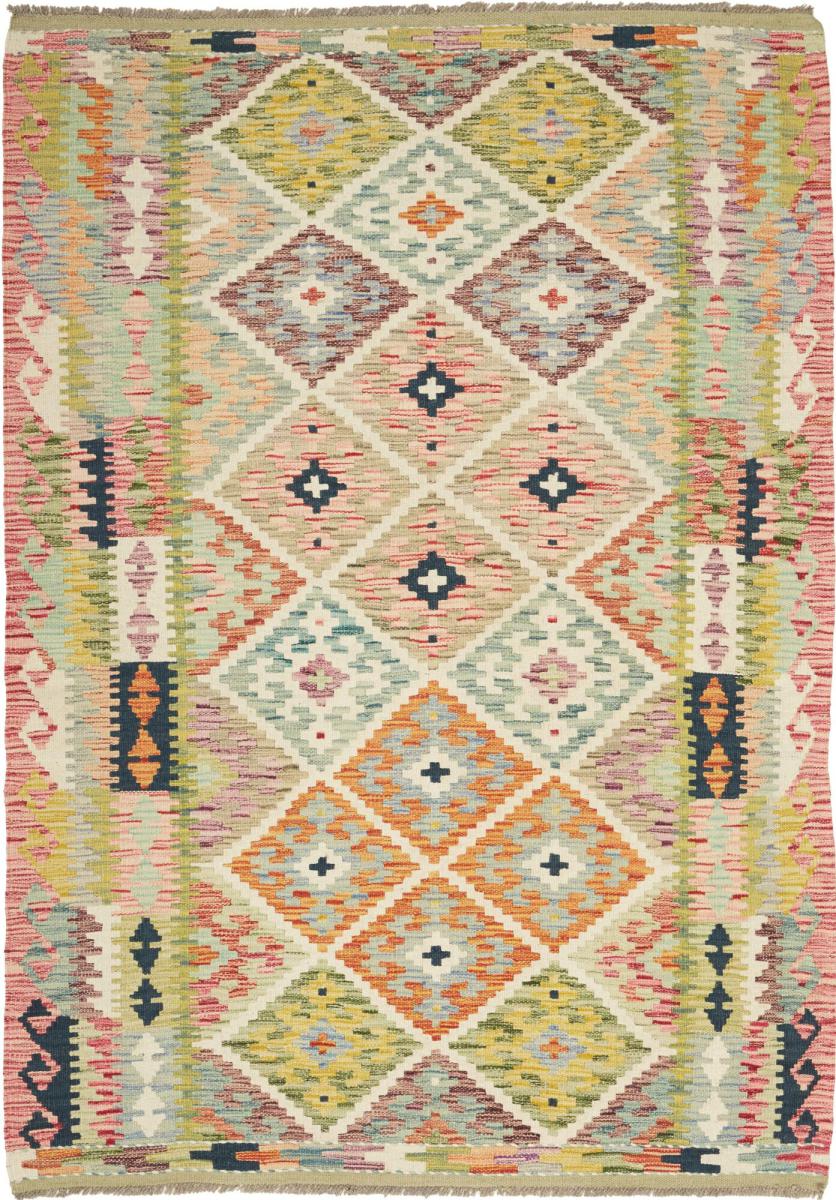Afghanischer Teppich Kelim Afghan 185x129 185x129, Perserteppich Handgewebt