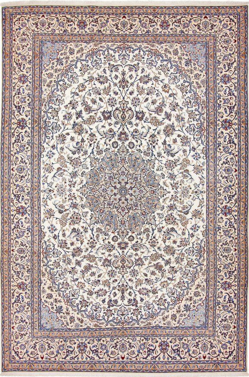 Persian Rug Nain 6La 10'9"x7'1" 10'9"x7'1", Persian Rug Knotted by hand