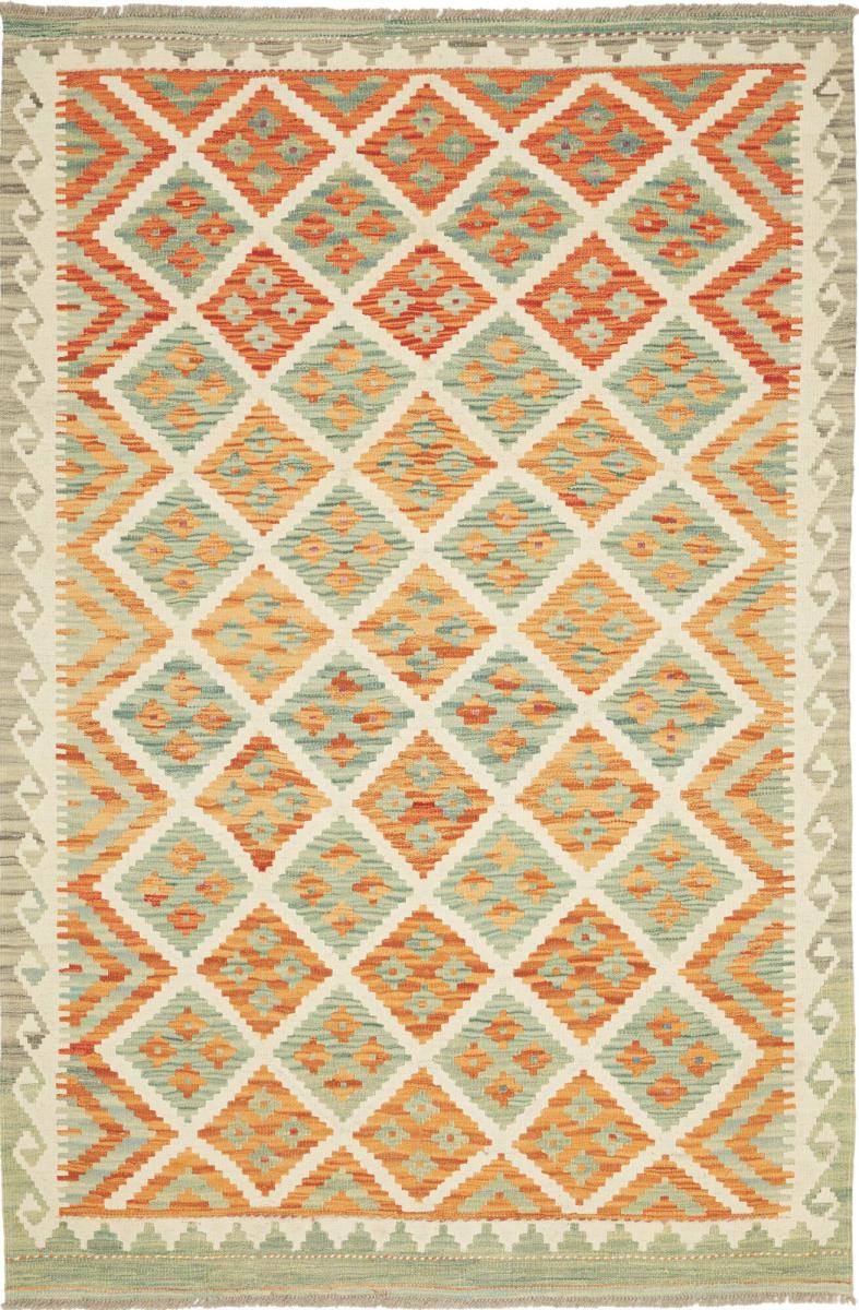 Dywan afgański Kilim Afghan 196x129 196x129, Dywan perski Ręcznie tkane