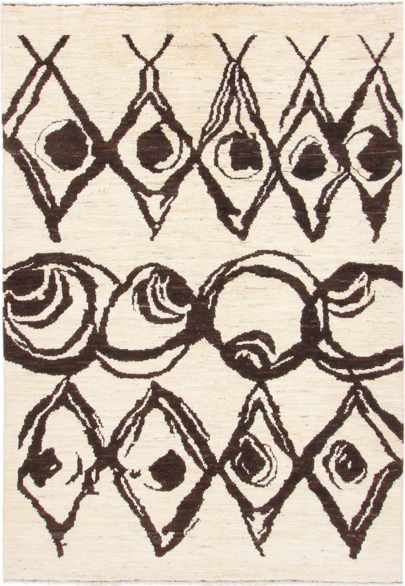 Afghanska mattan Berber Maroccan Ela 230x161 230x161, Persisk matta Knuten för hand