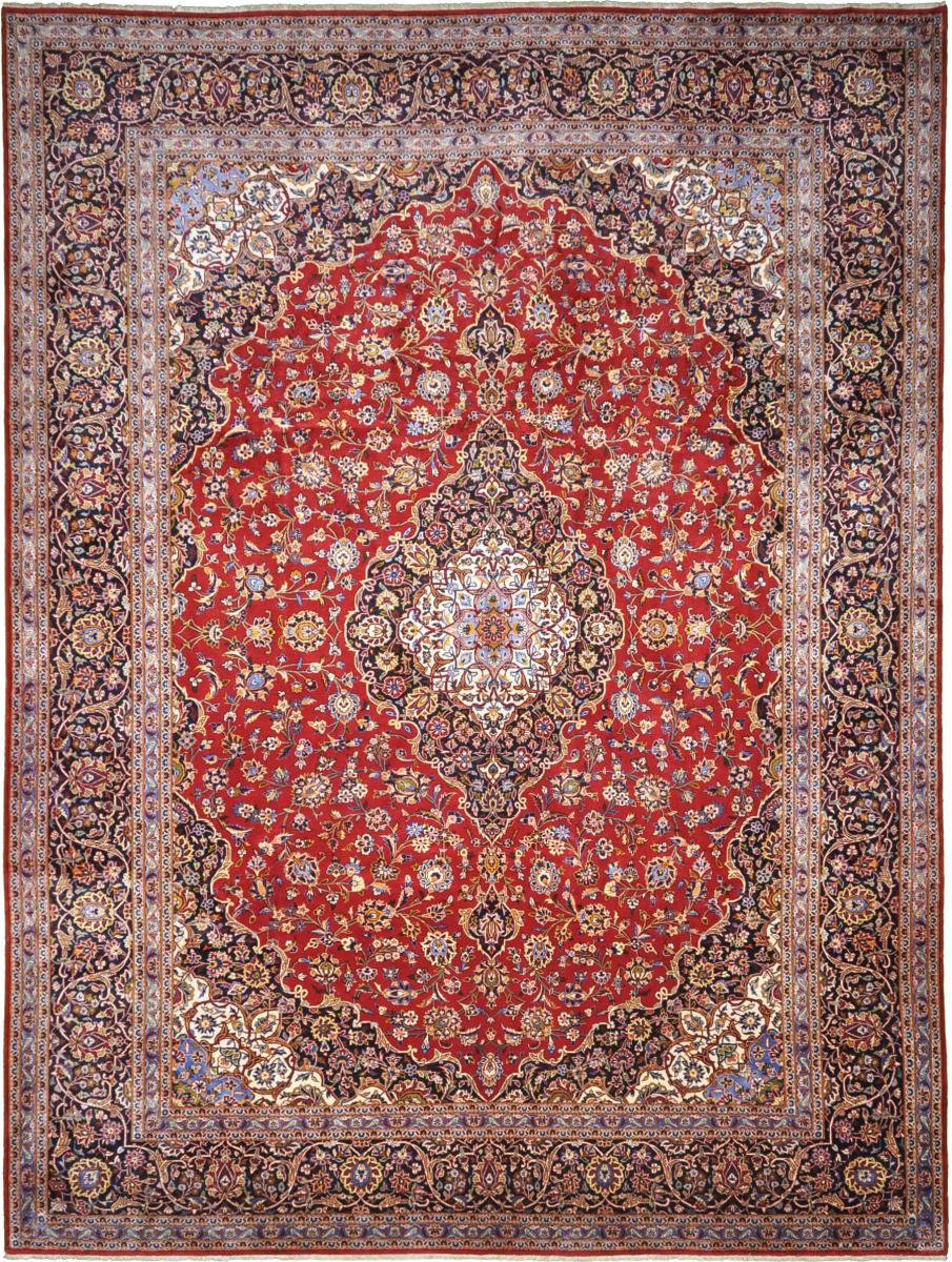 Persisk matta Keshan 391x285 391x285, Persisk matta Knuten för hand