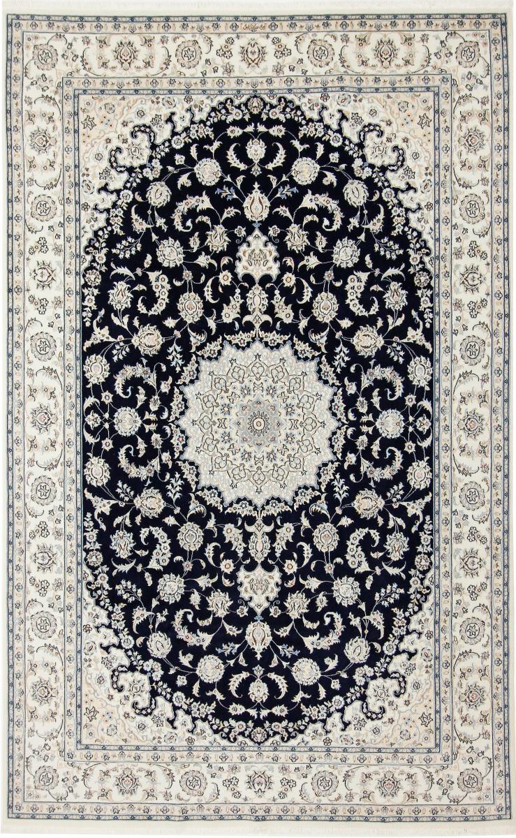 Tapis persan Naïn 9La Sherkat Signé 10'2"x6'6" 10'2"x6'6", Tapis persan Noué à la main