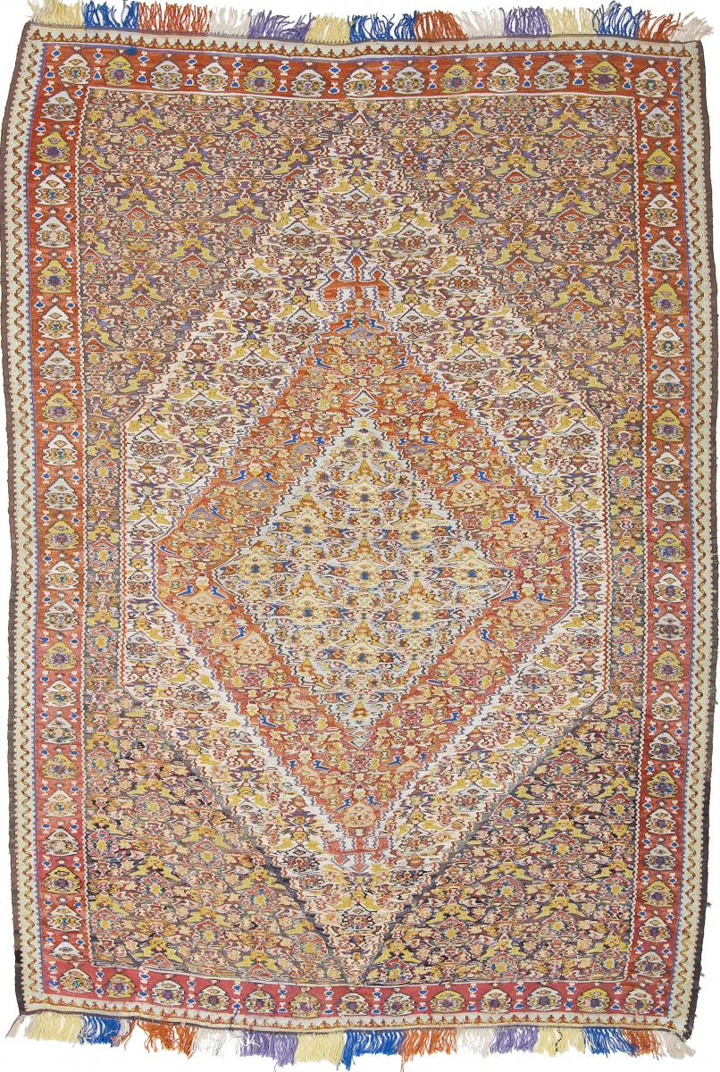 Persian Rug Kilim Senneh 201x141 201x141, Persian Rug Knotted by hand