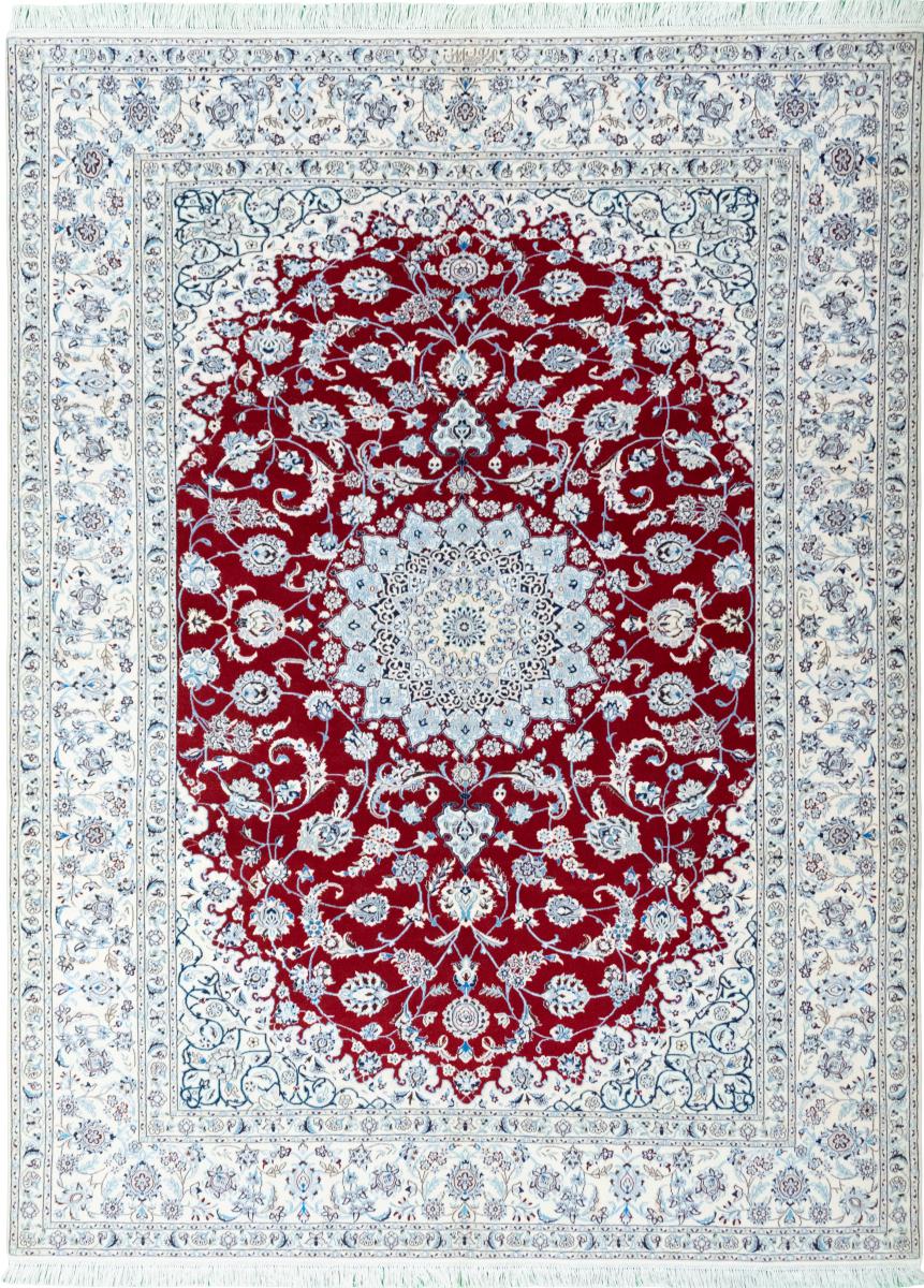 Persian Rug Nain 6La 9'2"x6'9" 9'2"x6'9", Persian Rug Knotted by hand