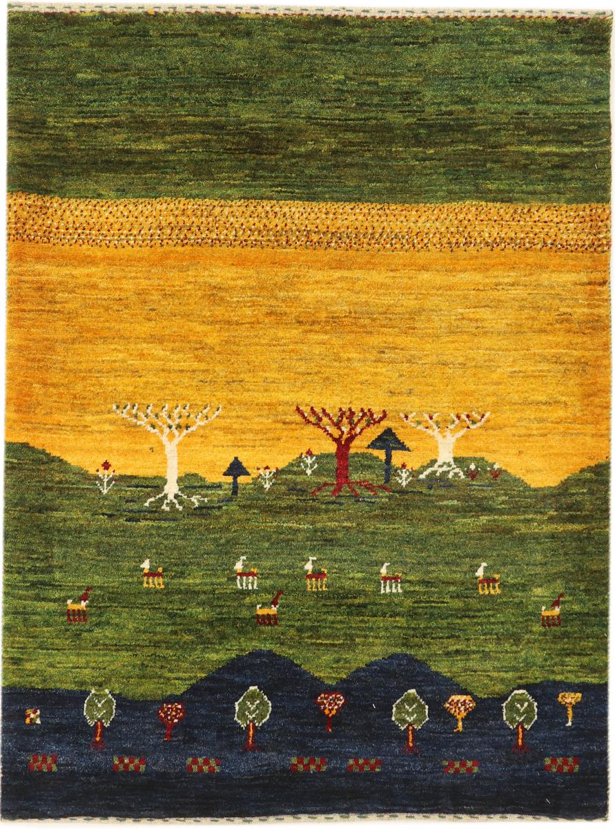 Persialainen matto Persia Gabbeh Loribaft Nature 3'10"x2'11" 3'10"x2'11", Persialainen matto Solmittu käsin