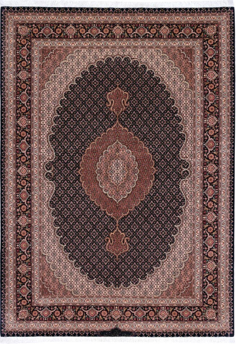  ペルシャ絨毯 タブリーズ Mahi Super 7'0"x4'11" 7'0"x4'11",  ペルシャ絨毯 手織り