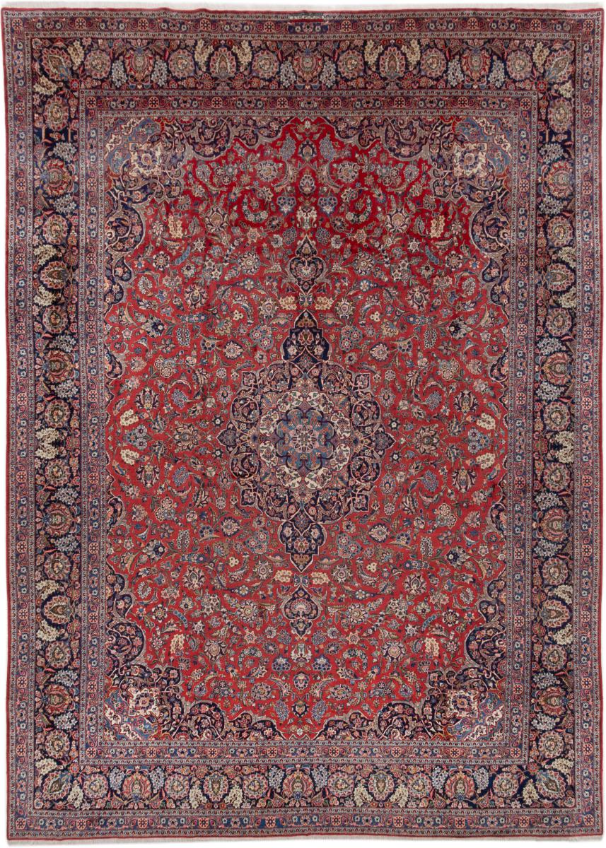 Persialainen matto Keshan Antiikki Signed 454x328 454x328, Persialainen matto Solmittu käsin