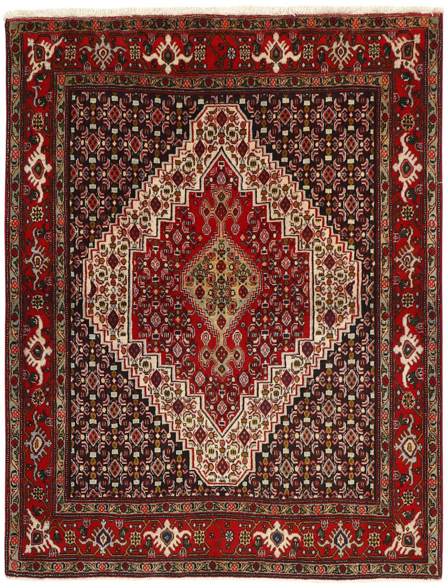 Persian Rug Senneh 5'4"x4'1" 5'4"x4'1", Persian Rug Knotted by hand