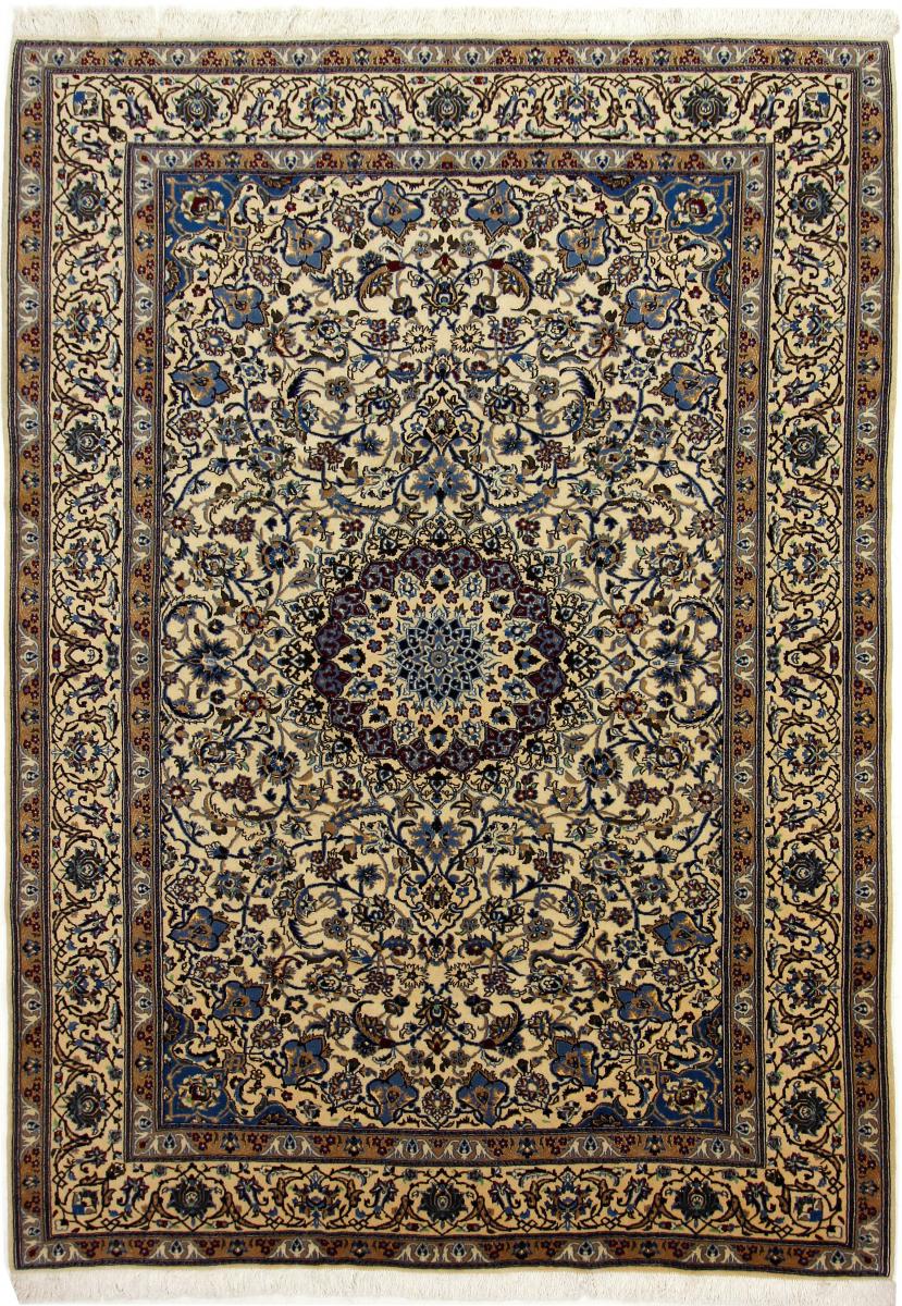 Persian Rug Nain 9La 9'3"x6'8" 9'3"x6'8", Persian Rug Knotted by hand
