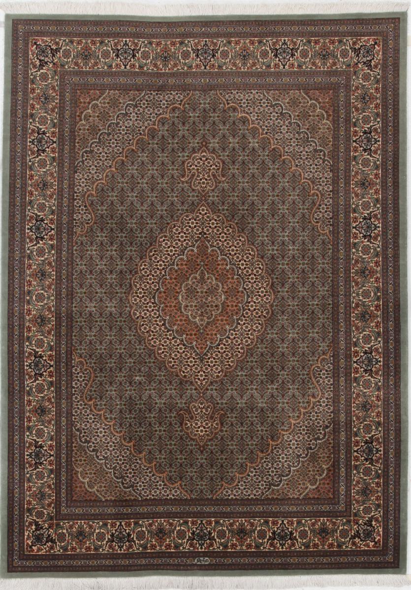 Persian Rug Tabriz 50Raj 7'0"x5'1" 7'0"x5'1", Persian Rug Knotted by hand