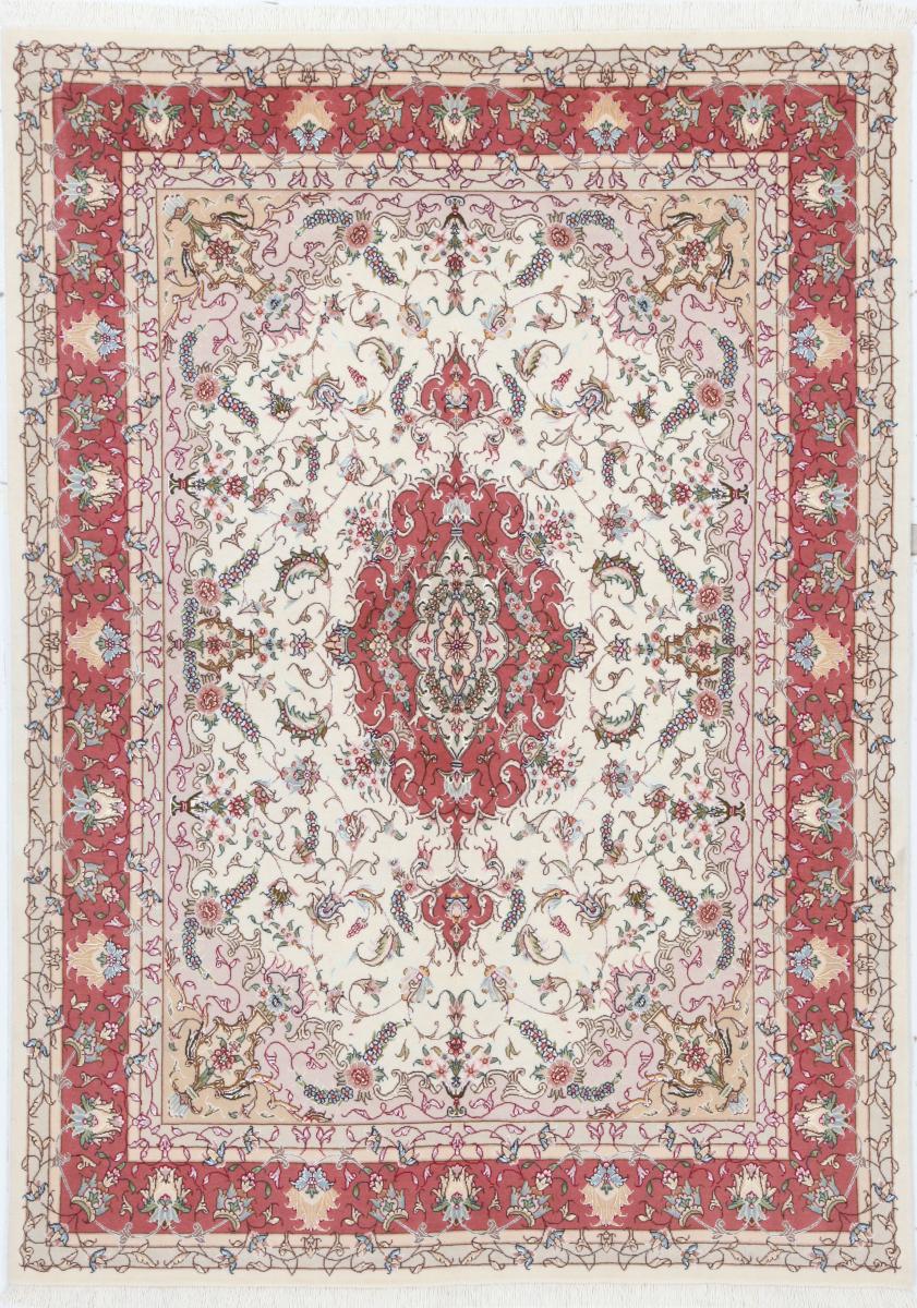 Persian Rug Tabriz 50Raj 6'8"x4'11" 6'8"x4'11", Persian Rug Knotted by hand