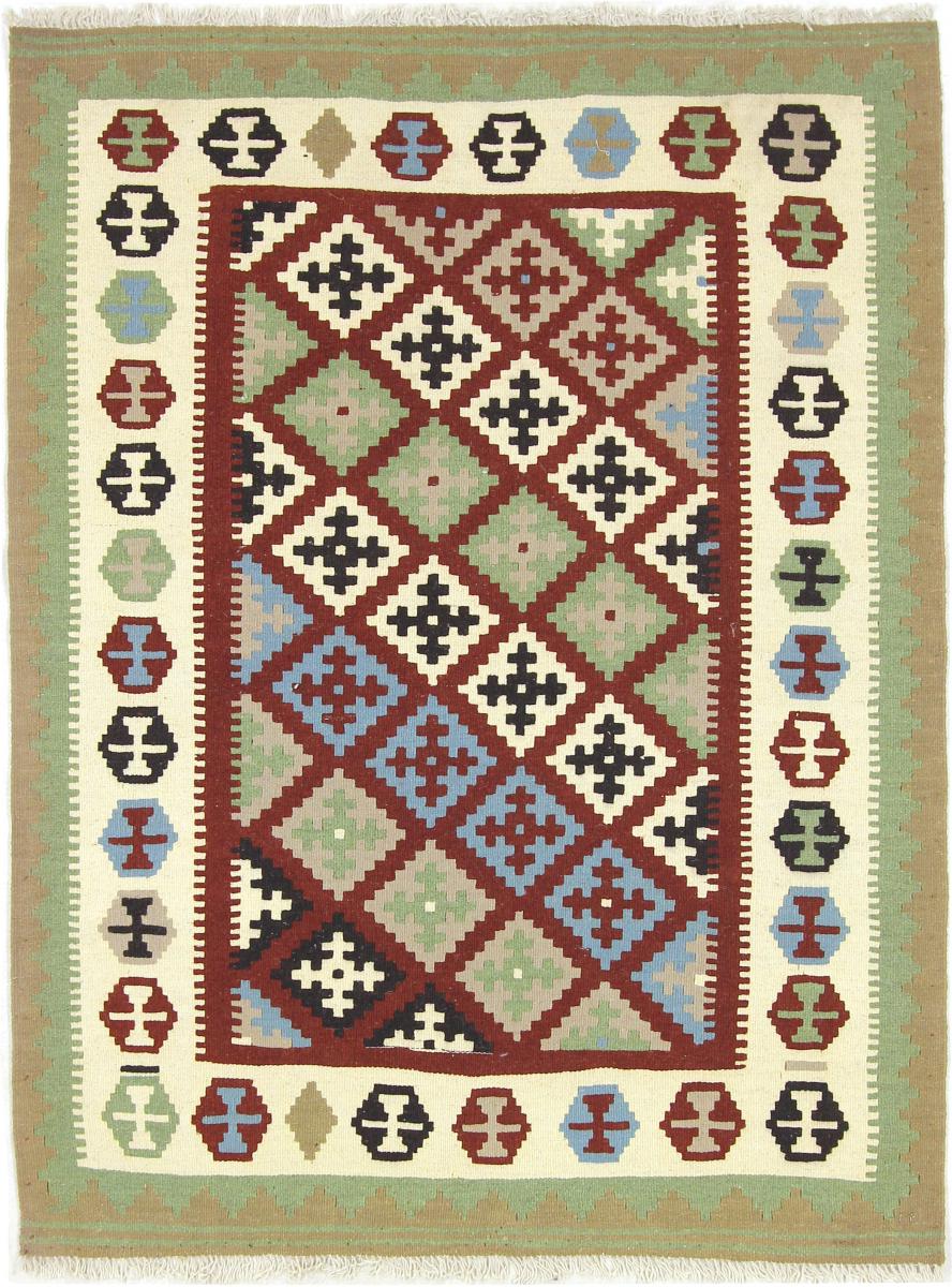 Persian Rug Kilim Fars 4'8"x3'6" 4'8"x3'6", Persian Rug Woven by hand