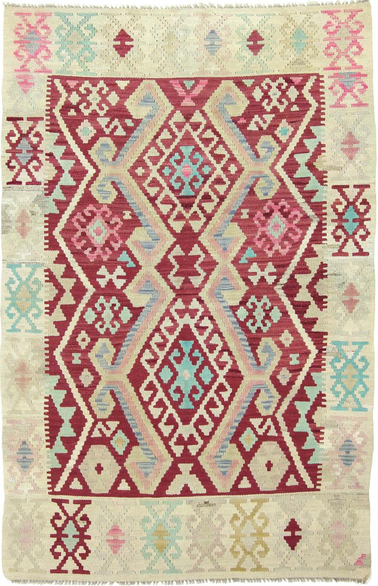 Afghan rug Kilim Afghan Heritage 6'2"x4'0" 6'2"x4'0", Persian Rug Woven by hand