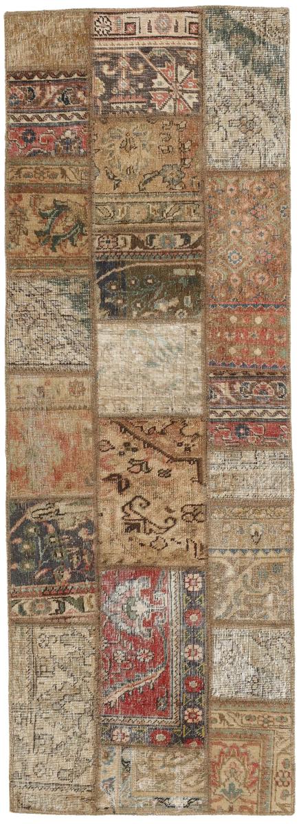Persian Rug Patchwork 207x73 207x73, Persian Rug Knotted by hand