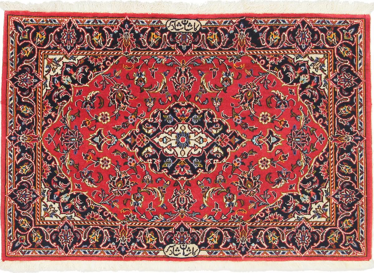 Persian Rug Keshan Shad Sar 3'4"x2'1" 3'4"x2'1", Persian Rug Knotted by hand