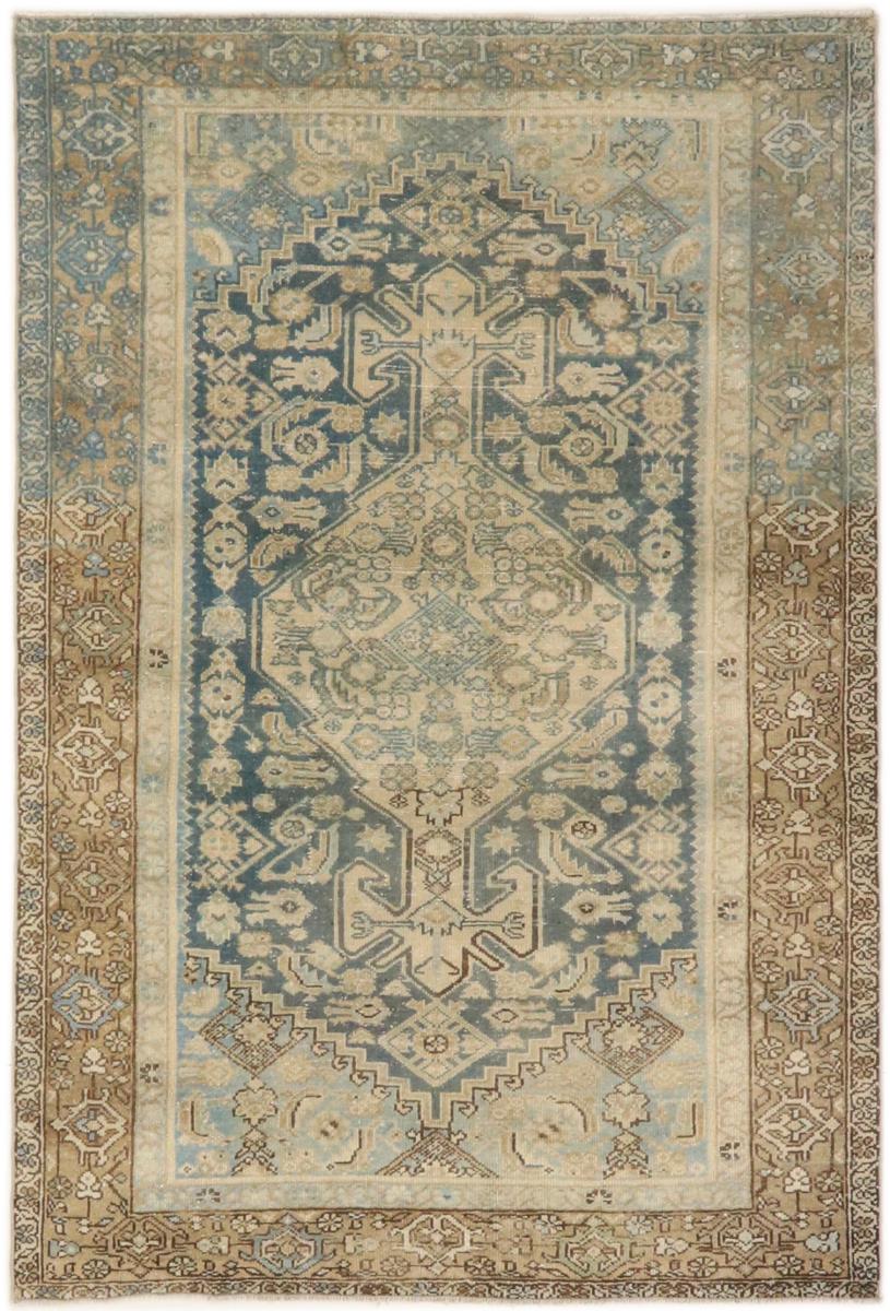 Persian Rug Malayer Antique Patina 6'6"x4'5" 6'6"x4'5", Persian Rug Knotted by hand