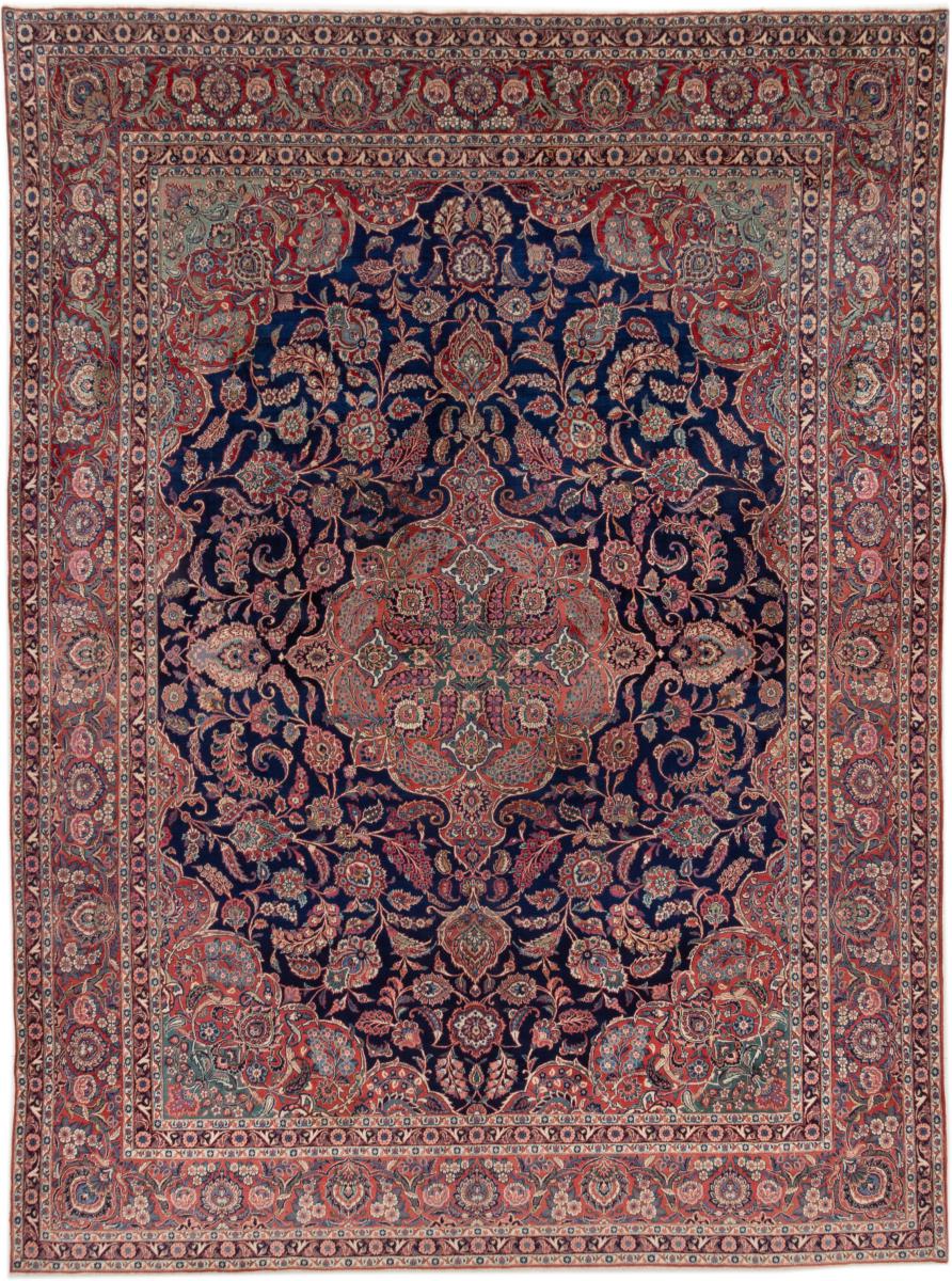 Persian Rug Keshan Antique 13'11"x10'4" 13'11"x10'4", Persian Rug Knotted by hand