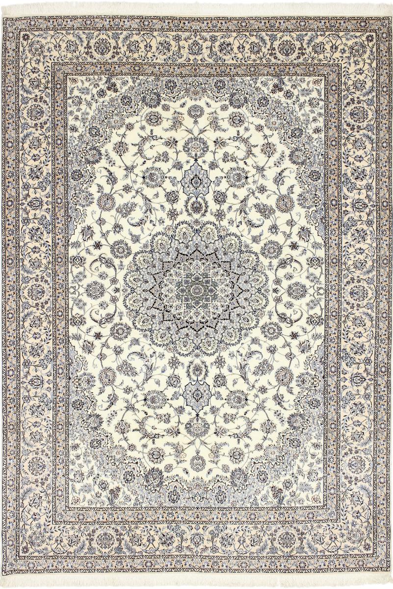Persian Rug Nain 6La Habibian 9'9"x6'8" 9'9"x6'8", Persian Rug Knotted by hand