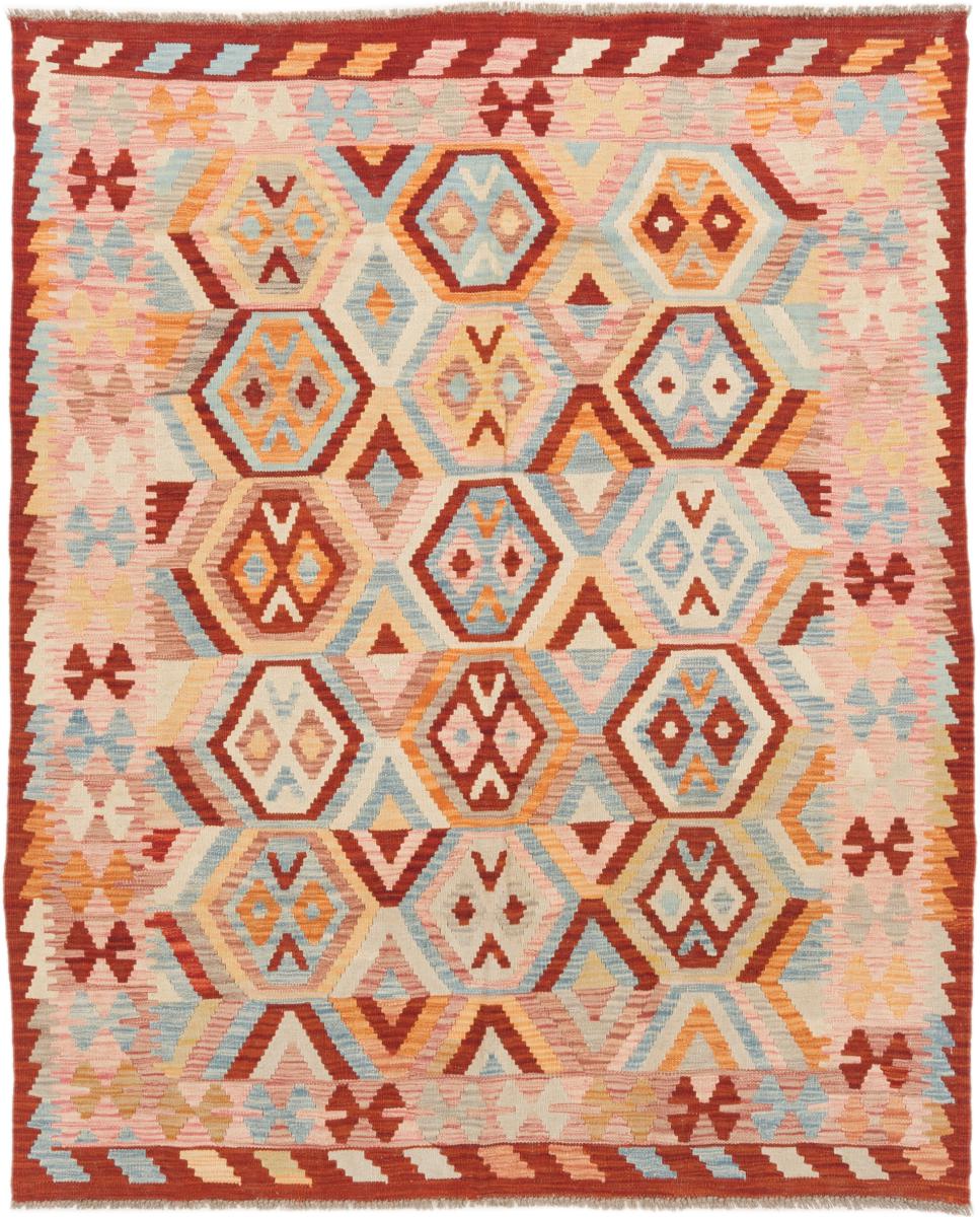 Afghanischer Teppich Kelim Afghan 194x168 194x168, Perserteppich Handgewebt