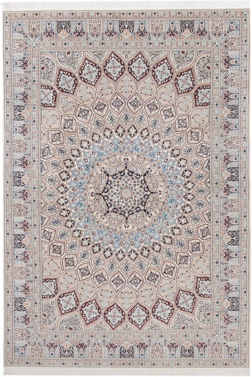 Perzisch tapijt Nain 6La 302x205 302x205, Perzisch tapijt Handgeknoopte