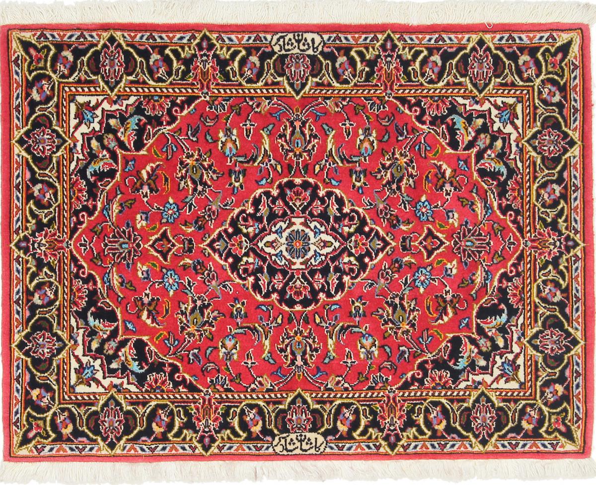 Persian Rug Keshan Shad Sar 3'4"x2'1" 3'4"x2'1", Persian Rug Knotted by hand