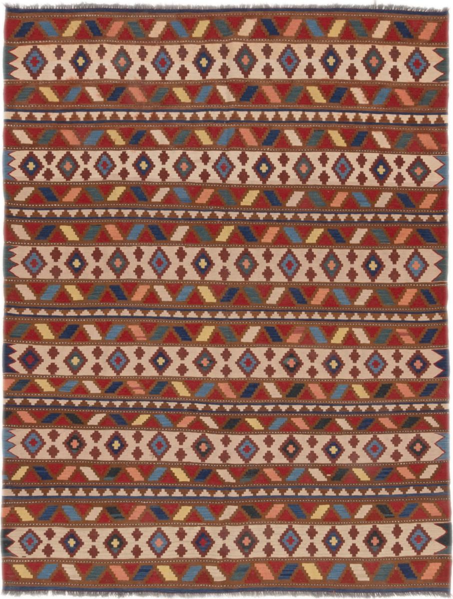 Persian Rug Kilim Fars 7'1"x5'10" 7'1"x5'10", Persian Rug Woven by hand