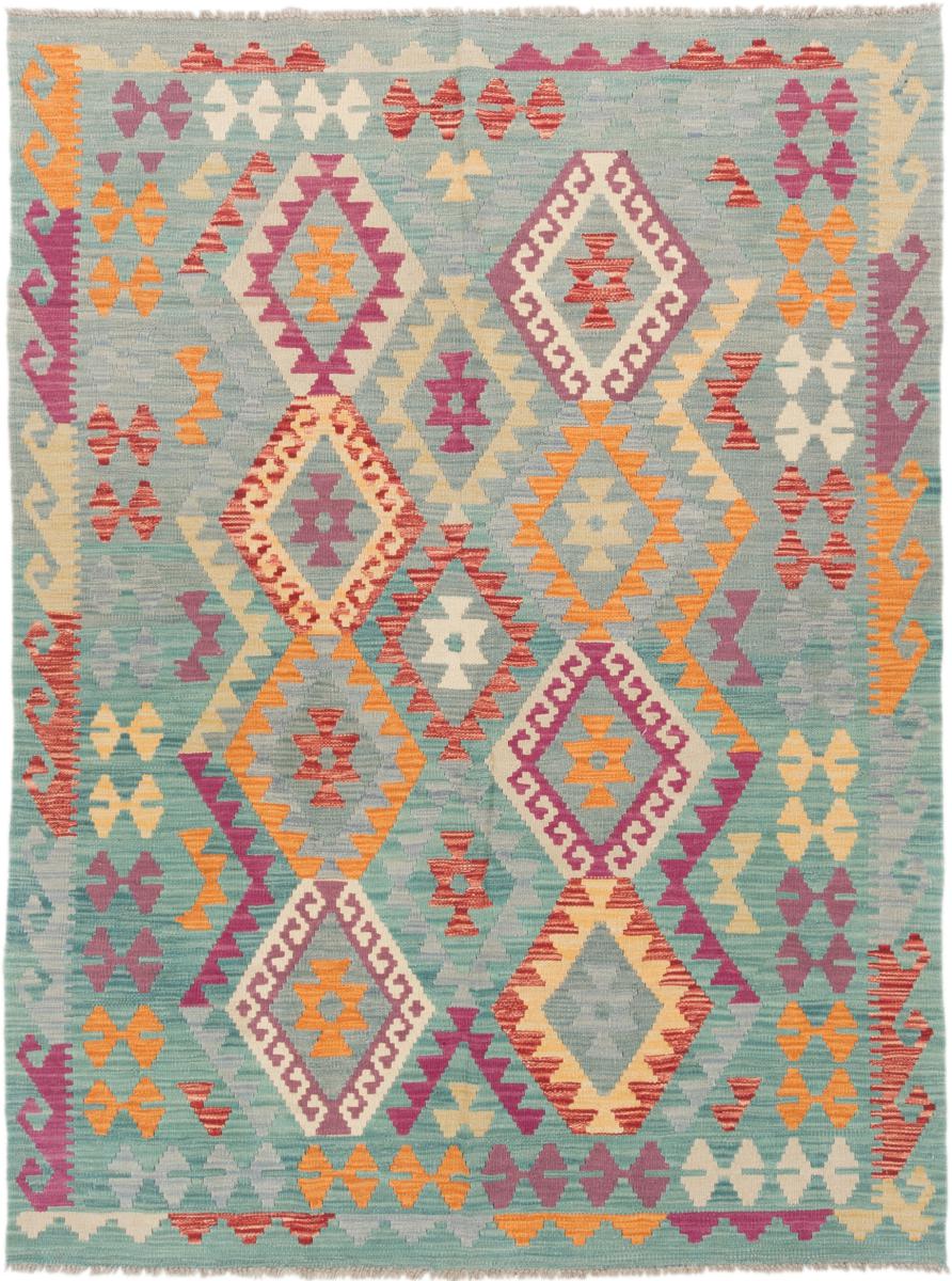 Afghanischer Teppich Kelim Afghan 203x151 203x151, Perserteppich Handgewebt