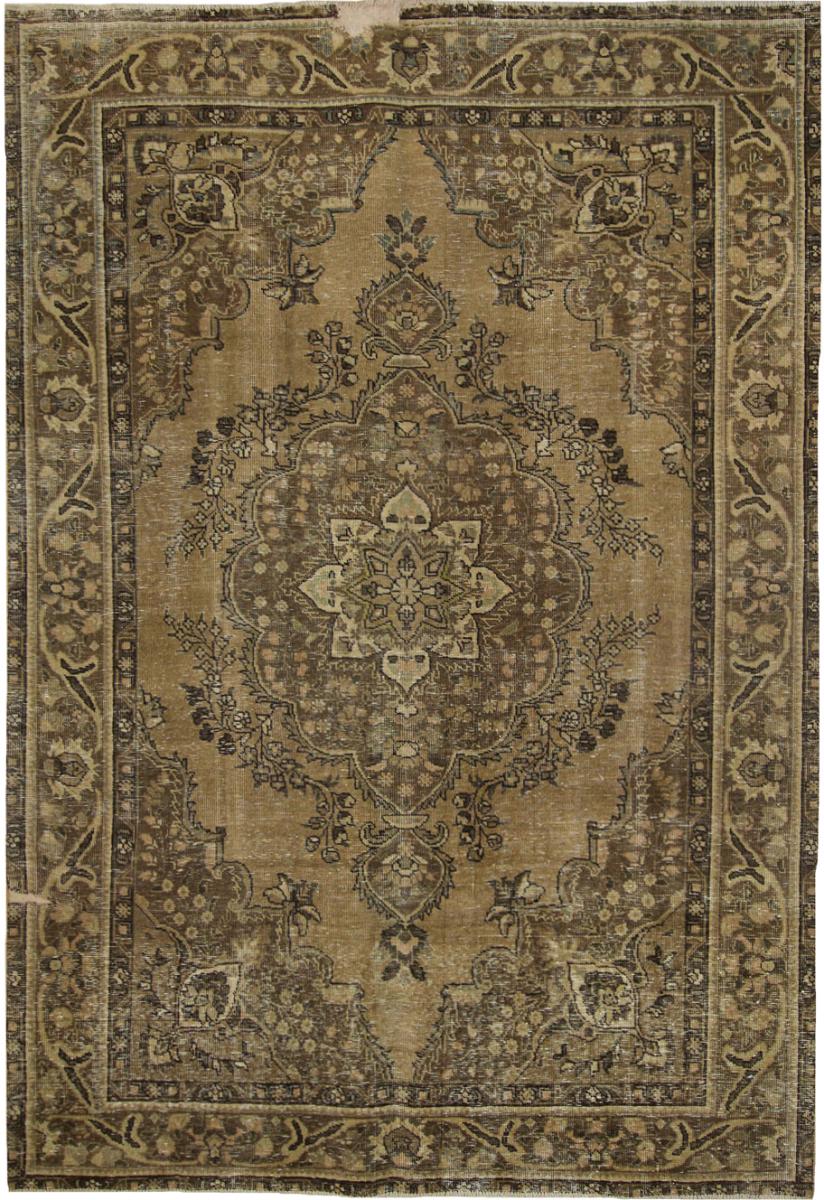 Persian Rug Vintage 9'5"x6'5" 9'5"x6'5", Persian Rug Knotted by hand