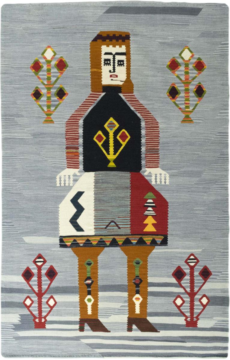  ペルシャ絨毯 キリム Fars Design Dastan 204x129 204x129,  ペルシャ絨毯 手織り