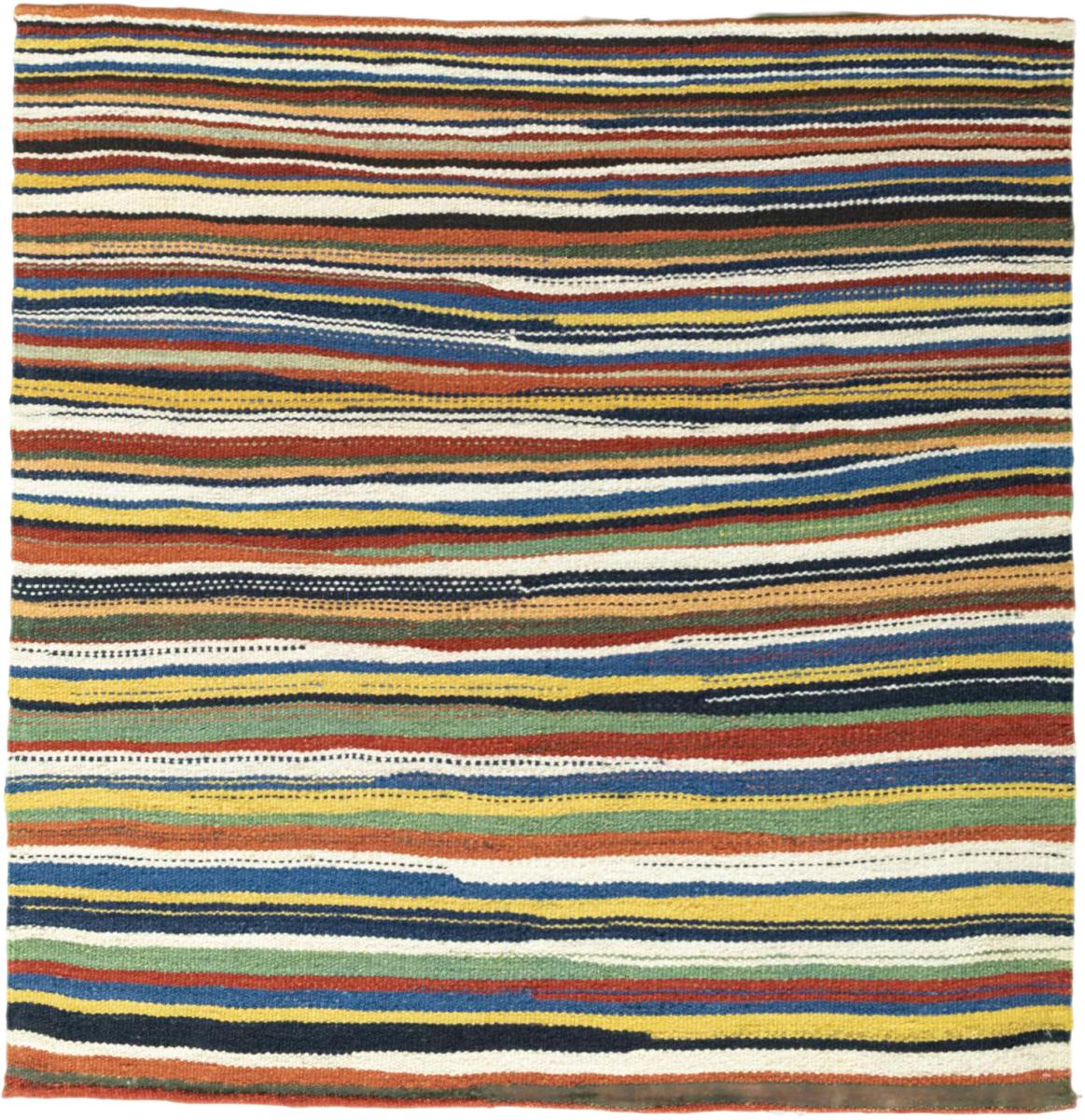 Tapis persan Kilim Fars 102x100 102x100, Tapis persan Tissé à la main