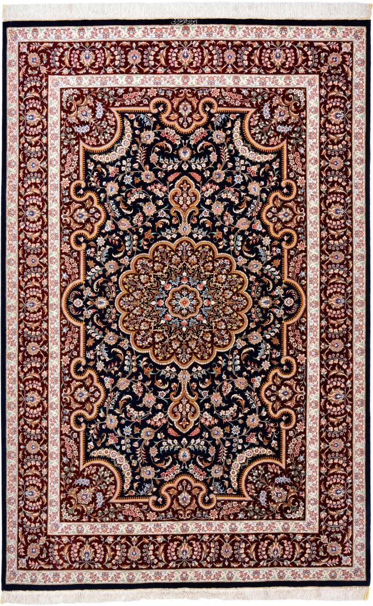 Persian Rug Qum Silk 205x133 205x133, Persian Rug Knotted by hand