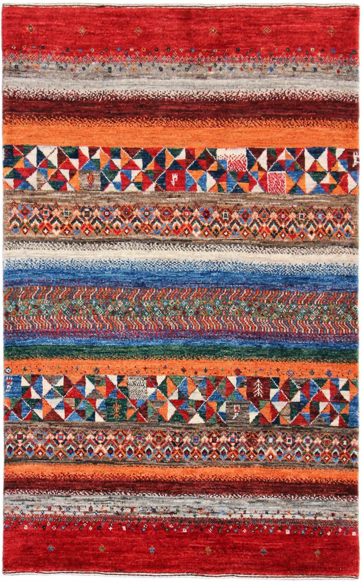 Tapis persan Persan Gabbeh Loribaft Nowbaft 135x84 135x84, Tapis persan Noué à la main