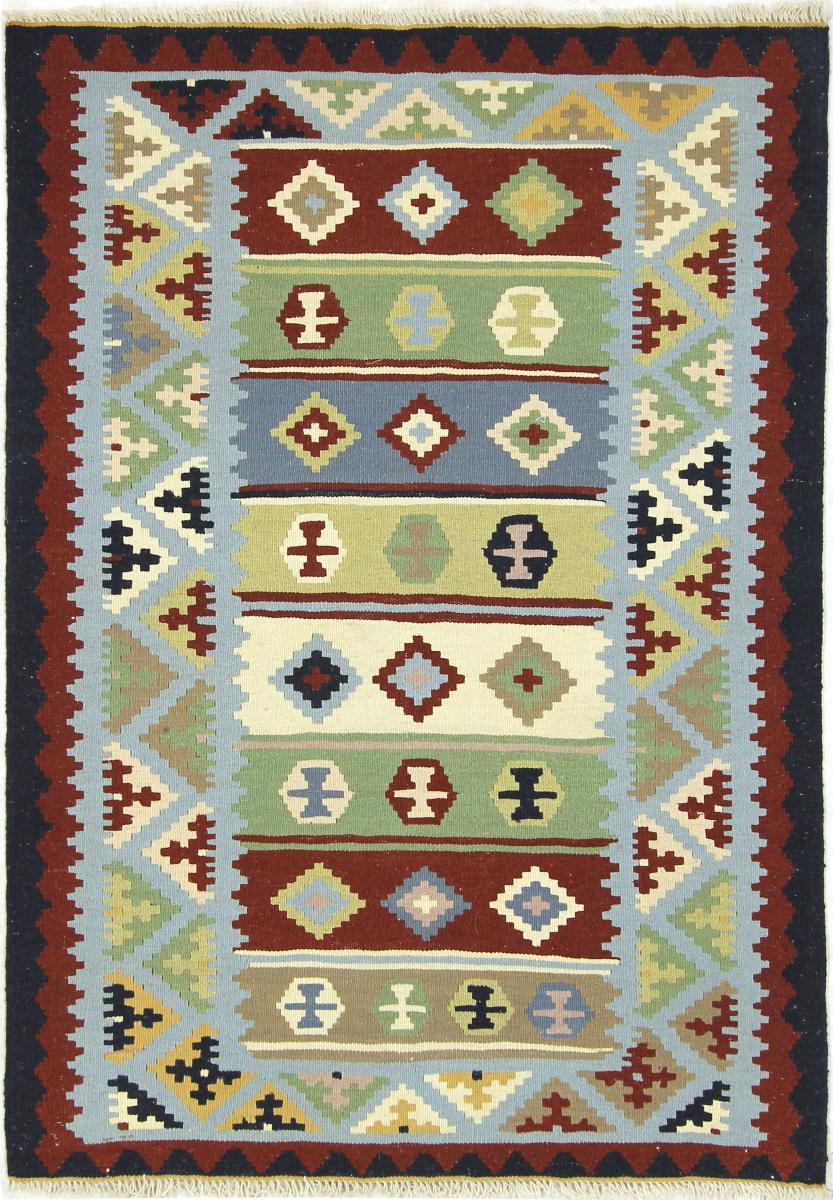 Persian Rug Kilim Fars 4'10"x3'4" 4'10"x3'4", Persian Rug Woven by hand