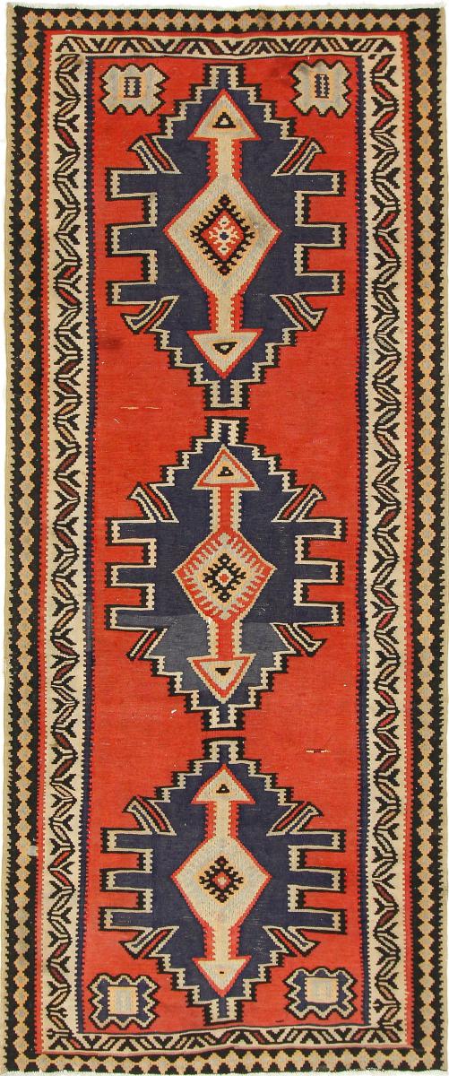  ペルシャ絨毯 キリム Fars Azerbaijan アンティーク 282x115 282x115,  ペルシャ絨毯 手織り
