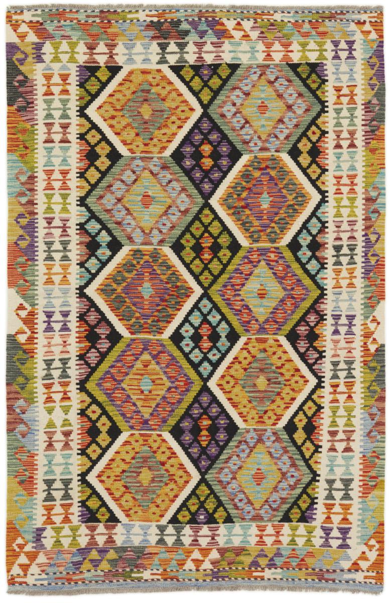 Tapis afghan Kilim Afghan 194x124 194x124, Tapis persan Tissé à la main