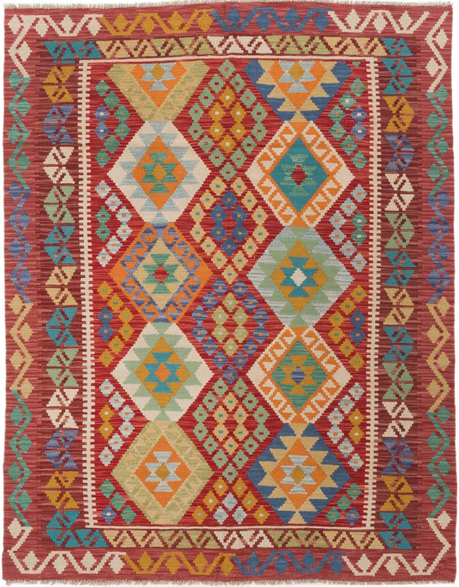 Afghan rug Kilim Afghan 6'5"x5'2" 6'5"x5'2", Persian Rug Woven by hand