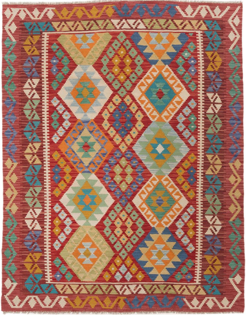 Afghanischer Teppich Kelim Afghan 196x157 196x157, Perserteppich Handgewebt