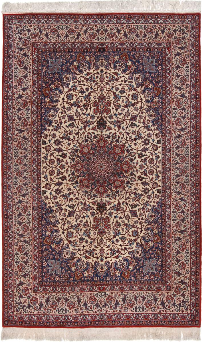 Persisk teppe Isfahan Silkerenning 8'0"x5'0" 8'0"x5'0", Persisk teppe Knyttet for hånd