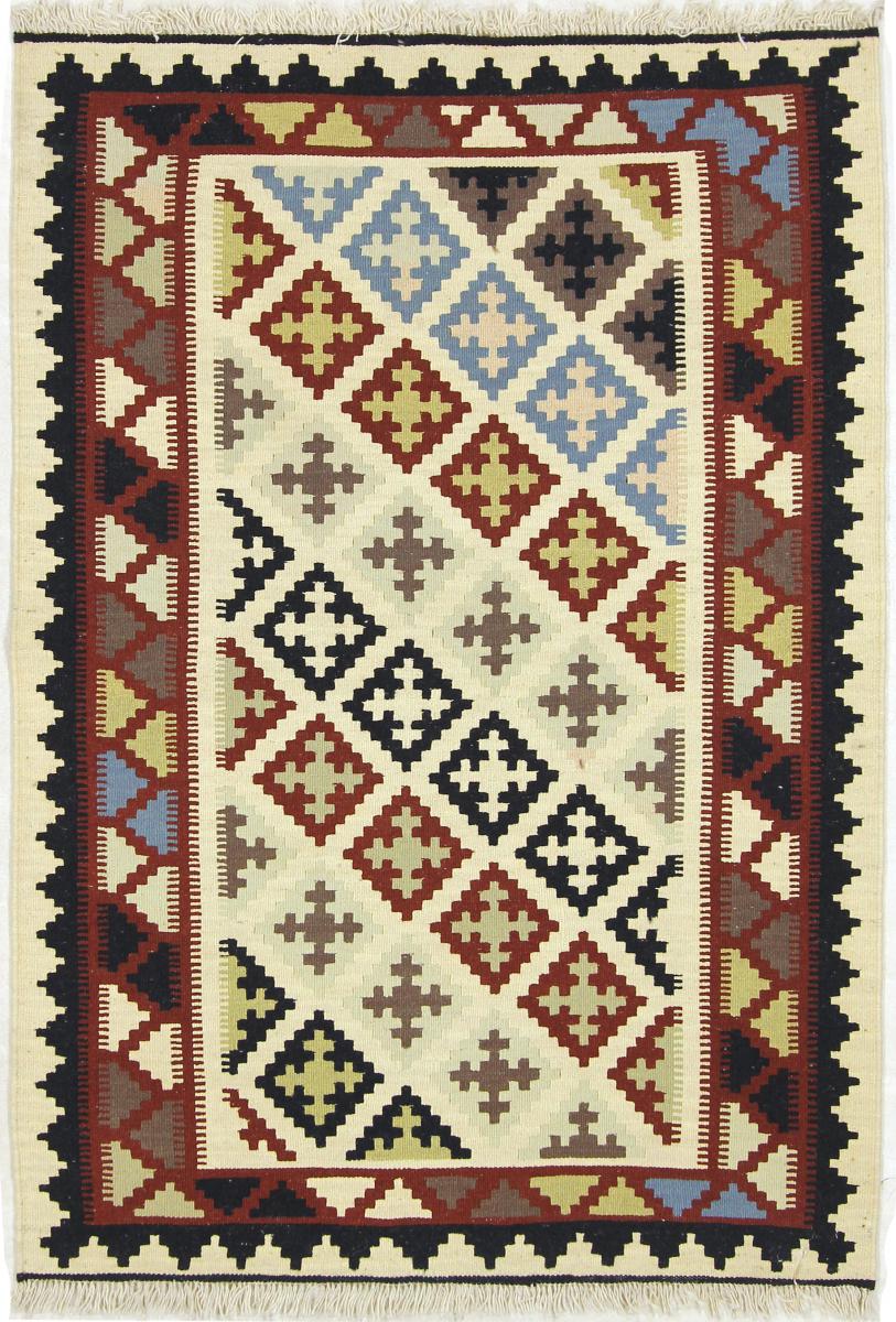 Persian Rug Kilim Fars 4'9"x3'3" 4'9"x3'3", Persian Rug Woven by hand