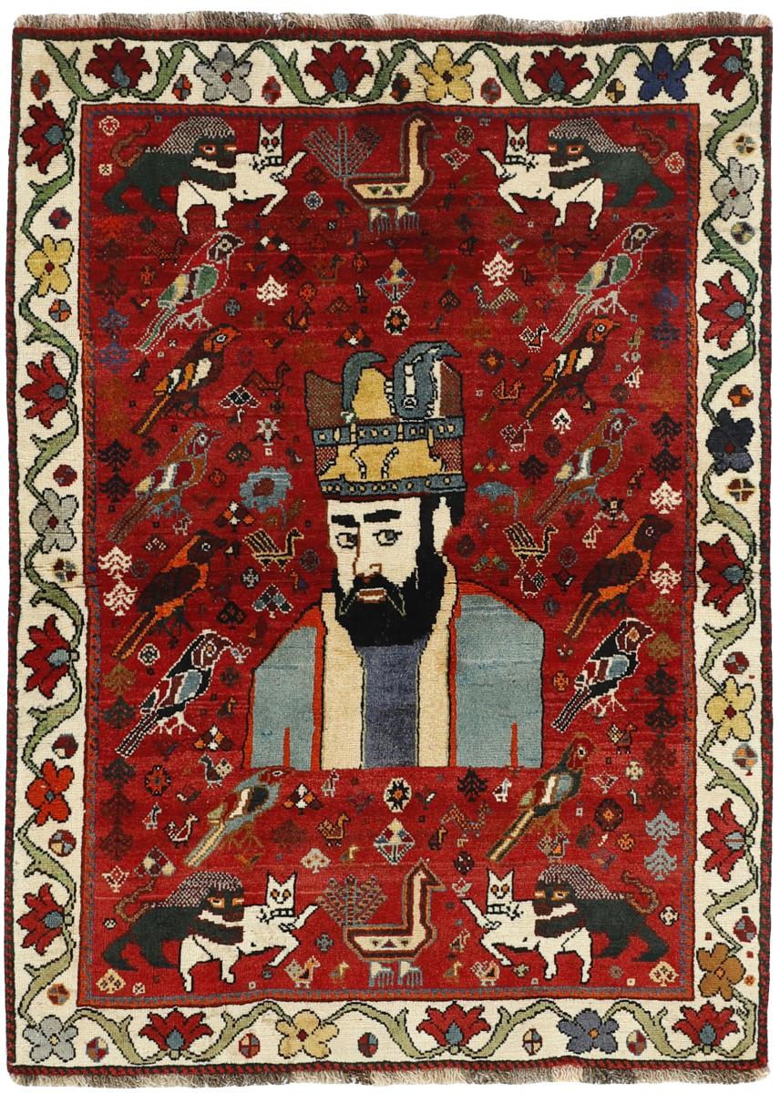  ペルシャ絨毯 Ghashghai Figural 167x123 167x123,  ペルシャ絨毯 手織り