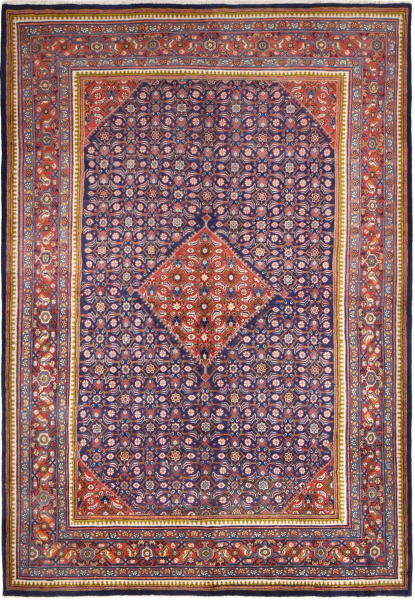 Persian Rug Mahal 10'9"x7'5" 10'9"x7'5", Persian Rug Knotted by hand