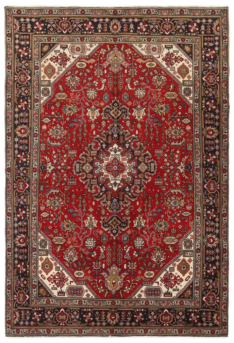 Persian Rug Tabriz 9'8"x6'6" 9'8"x6'6", Persian Rug Knotted by hand