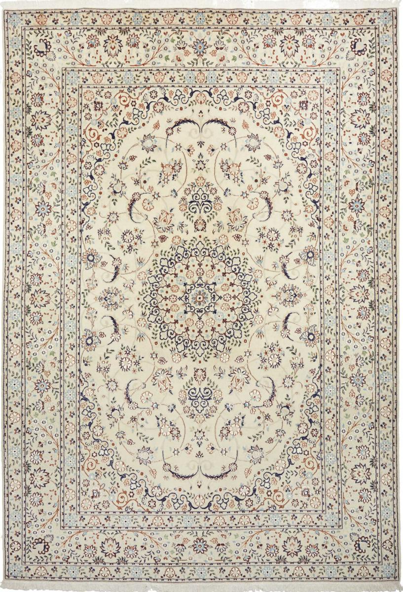 Persian Rug Nain 9La 10'1"x6'10" 10'1"x6'10", Persian Rug Knotted by hand